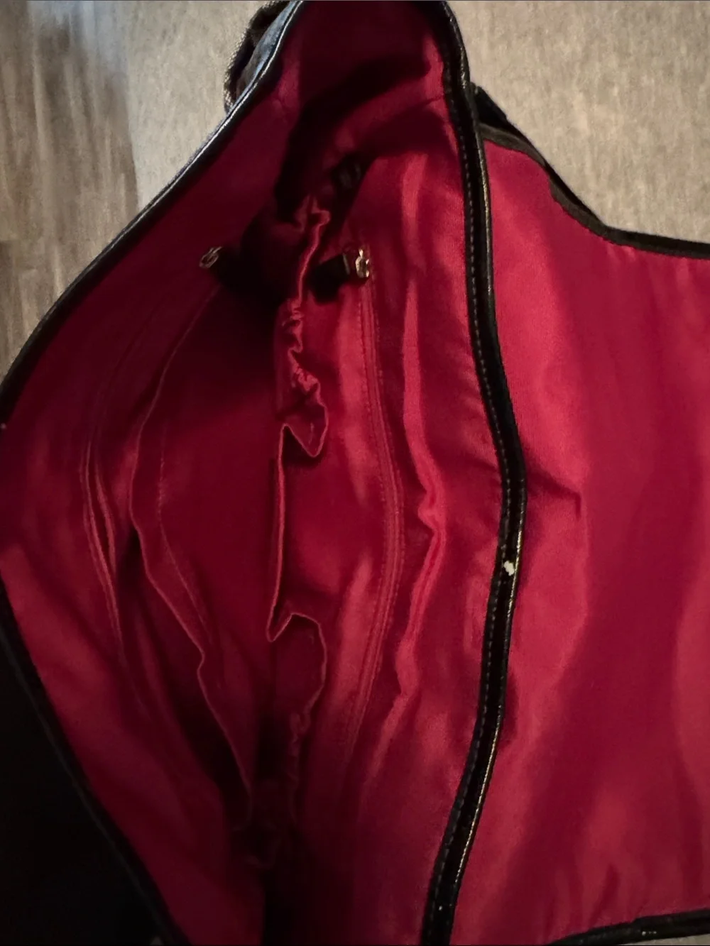 Coach Gray and Black Signature Crossbody Bag